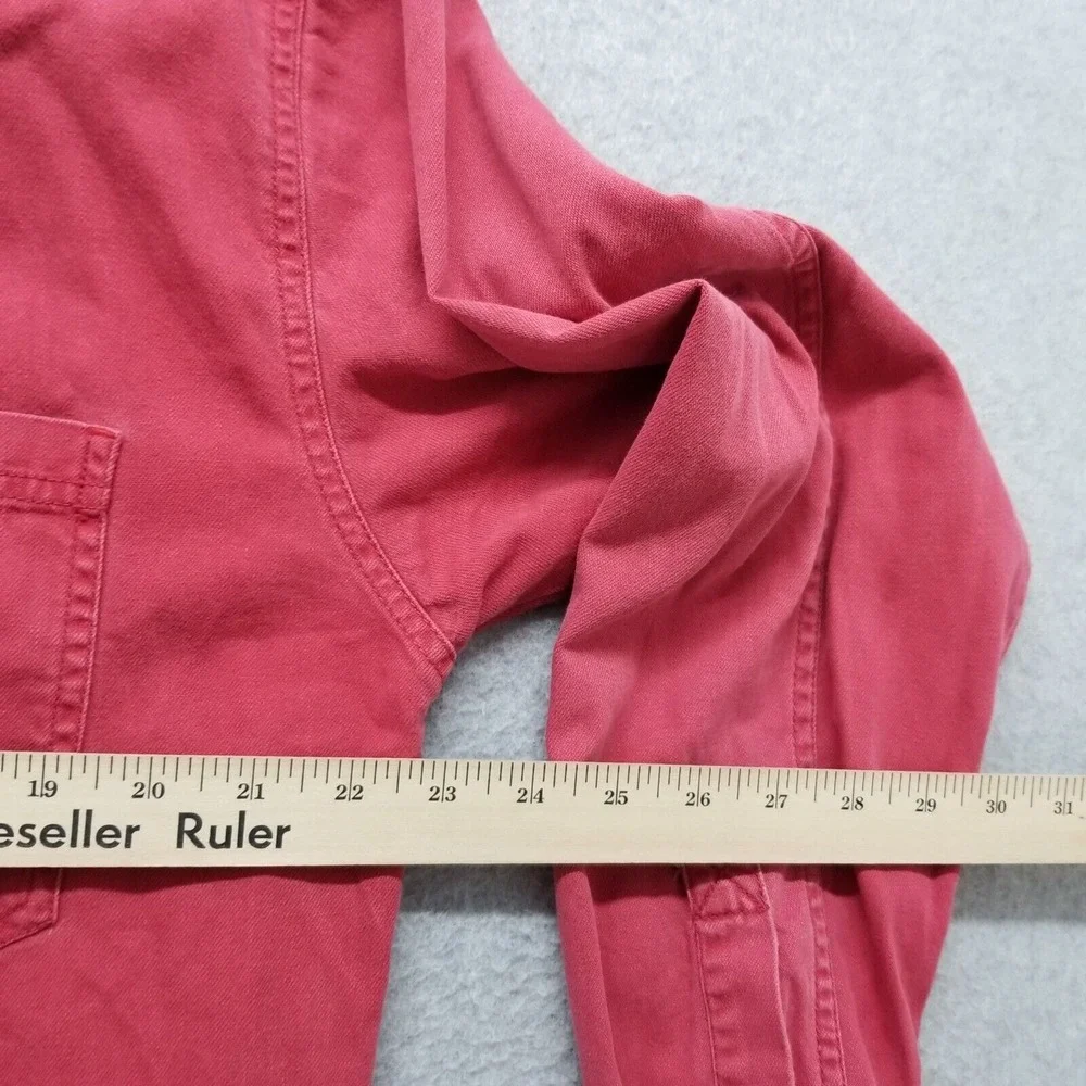 Levis Shirt Mens Medium Red Casual Button Up Long Sleeve Pockets Cotton‎